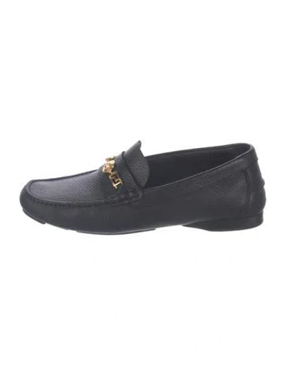 Pre-owned Versace Leather Loafers