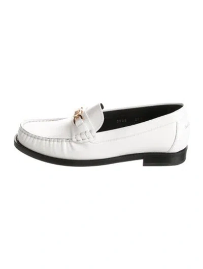 Pre-owned Versace Leather Loafers In Multi