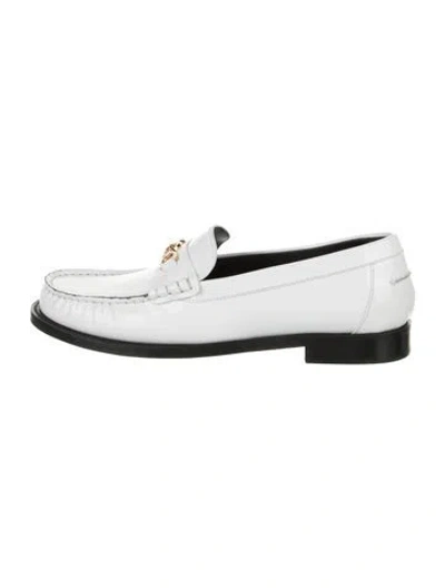 Pre-owned Versace Leather Loafers In Multi