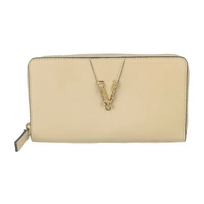 Pre-owned Versace Leather Long Wallet (bi-fold) ()