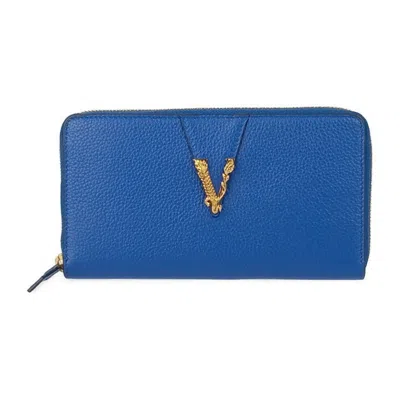 Pre-owned Versace Leather Long Wallet (bi-fold) ()