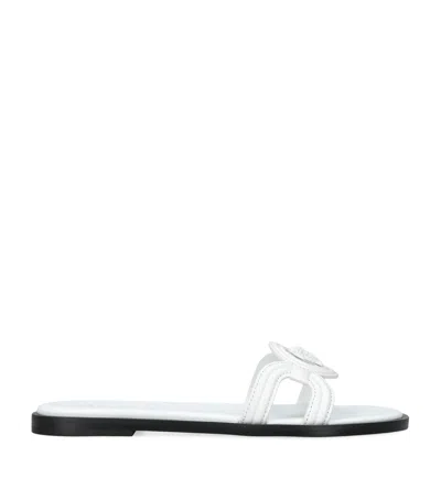 VERSACE LEATHER MEDUSA SLIDES