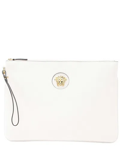 Pre-owned Versace Leather Medusa Wristlet (authentic Pre-loved)