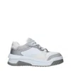 Versace Odyssey Grey Cotton Sneaker In Gray