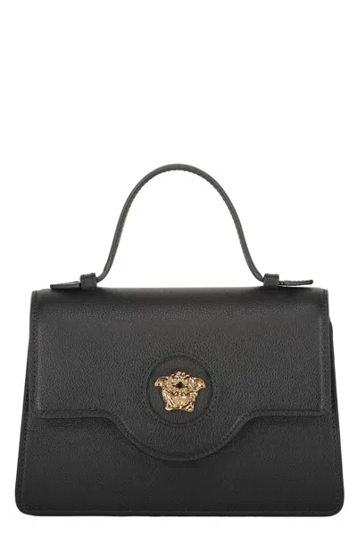Versace Leather Mini Bag In Black