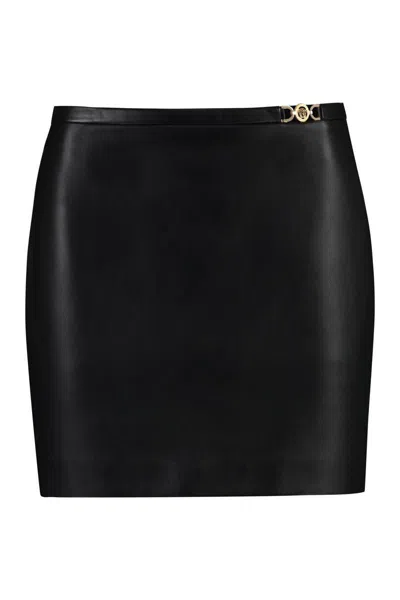 Versace Leather Mini Skirt