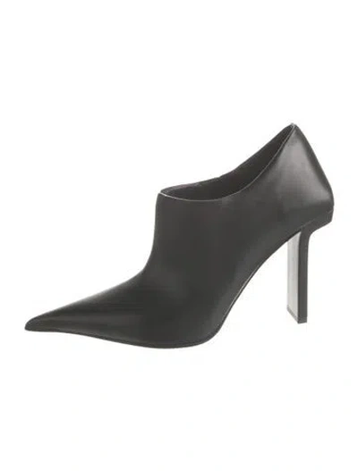 Pre-owned Versace Leather Mules In Black