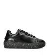 Versace Leather Eco Sneakers In Black