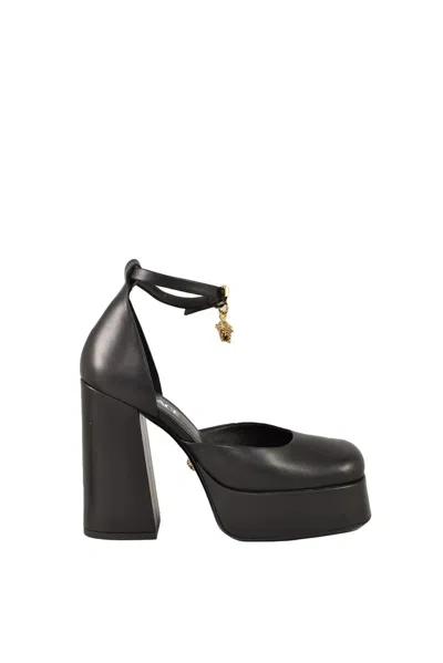 Versace Leather Pumps - Black