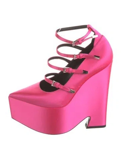 Pre-owned Versace Leather Pumps In Pink