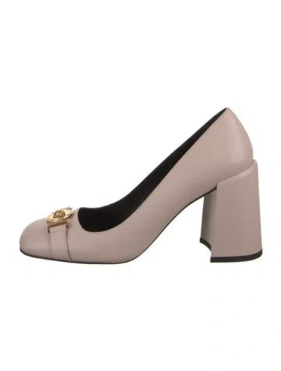 Pre-owned Versace Leather Pumps In Pink