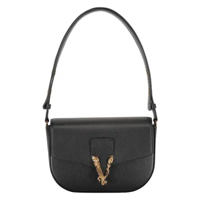 VERSACE VERSACE LEATHER SHOULDER BAG