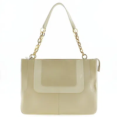 Pre-owned Versace Leather Shoulder Bag () In Beige