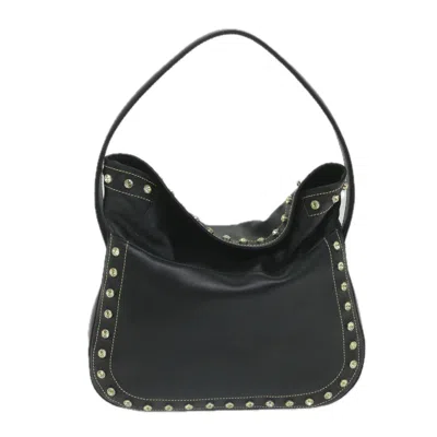 Pre-owned Versace Leather Shoulder Bag () In Black