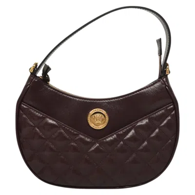 Pre-owned Versace Leather Shoulder Bag () In Brown