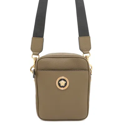 Pre-owned Versace Leather Shoulder Bag () In Green