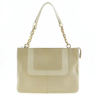 Pre-owned Versace Leather Shoulder Bag () In Sand