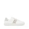 Versace Woman Sneakers White Size 6 Textile Fibers