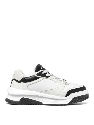 VERSACE LEATHER SNEAKERS