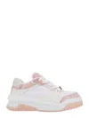 Versace Leather Sneakers With Greca Detail