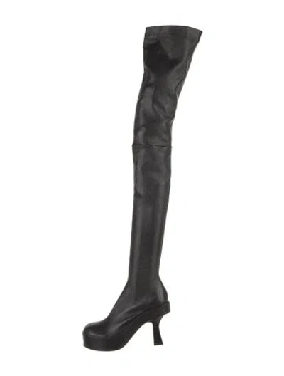Pre-owned Versace Leather Sock Boots In Multi