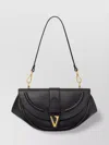 Versace Virtus Small Shoulder Bag In Black