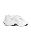 Versace Leather Strap Sneakers In White