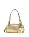 Versace Tag Bowling Metallic Shoulder Bag