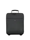 Versace Leather Trolley In Black