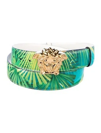 Pre-owned Versace Leather Waist Belt In Multi