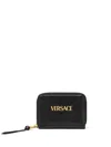 Versace Leather Wallet In Black