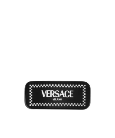 Versace Left Crystal Hair Clip In Black