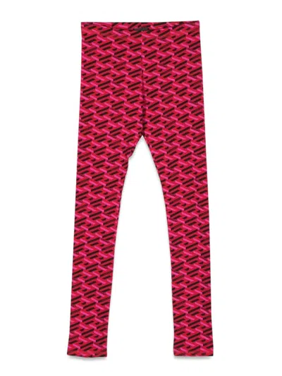 Versace Kids' Leggings In Multicolour