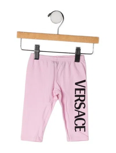 Pre-owned Versace Babies' Leggings In Pink