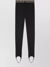 Versace Leggings Sportivi Con Sottopiede Bordo Greca