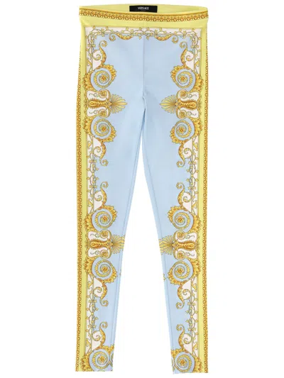 VERSACE LEGGINGS WITH "BAROQUE" PRINT
