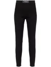 Versace High-waisted Leggings In Black  