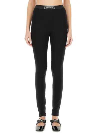 Versace Leggings With Logo