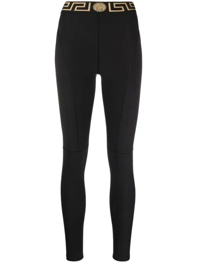 VERSACE LEGGINGS WITH LOGO BAND