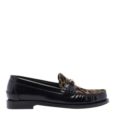 Versace Loafers T.25 Calf Leather In Black