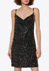 Versace Leopard Print Embellished Mini Dress