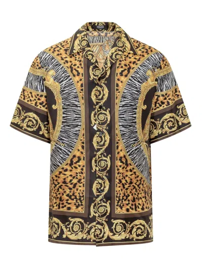 VERSACE LEOPARD-PRINT SHIRT