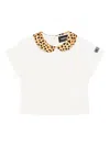 Versace Leopard-print Twill T-shirt In White