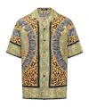 Versace Leopard-print Shirt In Multi
