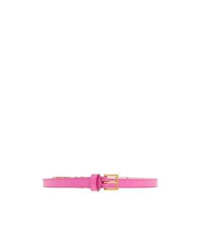 Versace Letter Belt In Pink