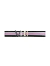 Versace Letter Buckle Belt In Purple