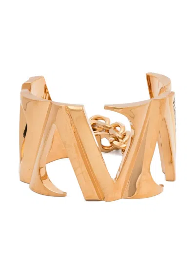 Versace Letter Chain Bracelet In Gold