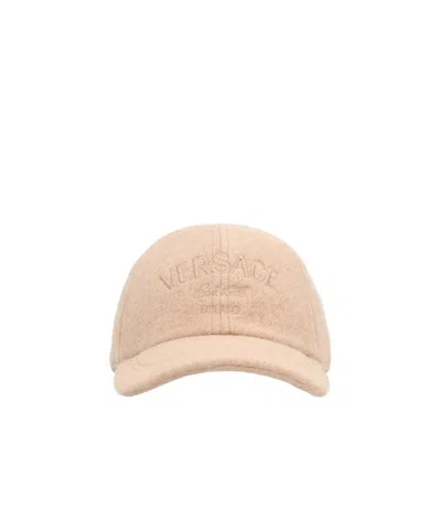 VERSACE LOGO-EMBROIDERED CAP