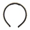 Versace Lettering Headband In Black