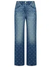 Versace Belt-loop Jeans In Blue